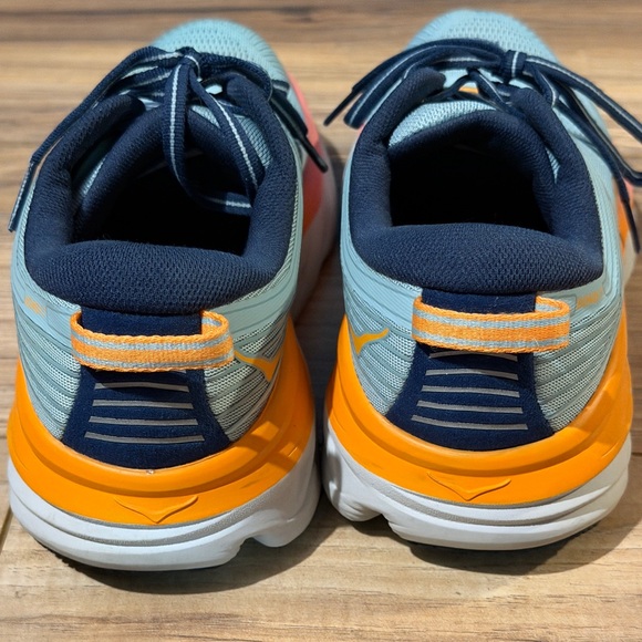 Hoka One One Bondi 7 Women's Blue Haze Orange Pink 1110519 BHBI Size 7.5 - Picture 4 of 11